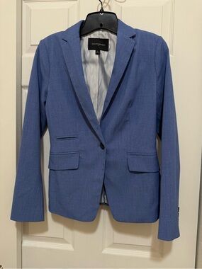 Banana Republic Light Blue Single-Button Tailored Blazer